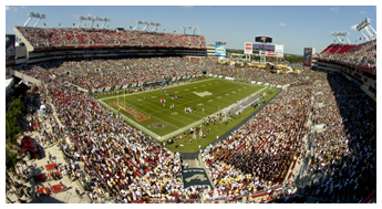 Sold out Raymond James Stadium for USF Game