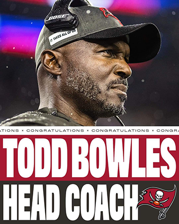 Todd Bowels Head Coach of the Tampa Bay Buccaneers