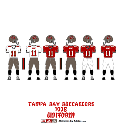 1998 Tampa Bay Buccaneers Uniform - Click To View Larger Image