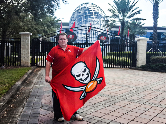 BuccaneersFan.com The BUCS training facility was the starting point as we head to Mount Rushmore Raising our Flag.