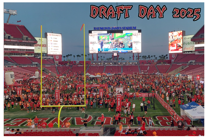 CALLING ALL BUCCANEERS TO YE BONE YARD Tampa Bay Buccaneers Draft Watch Party at Raymond James Stadium Thursday, April 24, 2025 by W P Rader Tampa Bay Buccaneers Fanatical Fan Program Spotlight by Professor Jam - April 20, 202