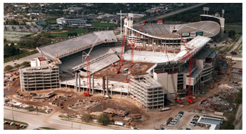Construction of Raymond James Stadium