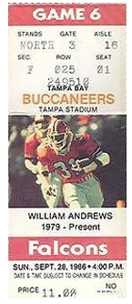 Atlanta Falcons vs. Tampa Bay Buccaneers Gameday ticket BuccaneersFan
