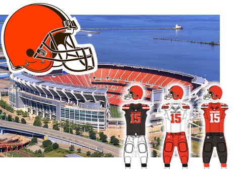 Cleveland Browns Unveil New Field Design With Brownie The Elf At