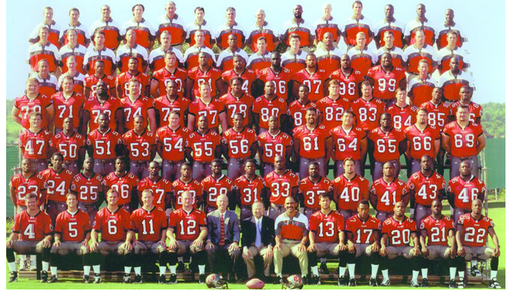 1998 Season 23 Tampa Buccaneers Team Picture