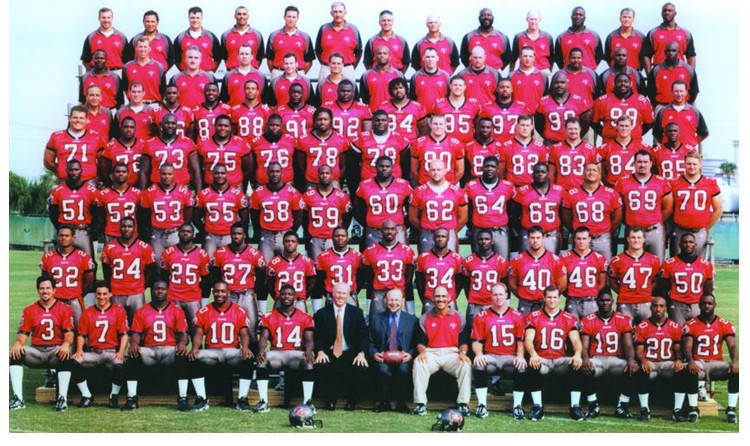 2000 Season 25 Tampa Buccaneers Team Picture