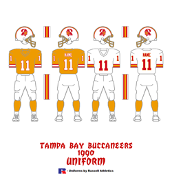 1990 Tampa Bay Buccaneers Uniform - Click To View Larger Image