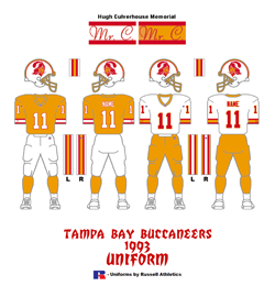 1993 Tampa Bay Buccaneers Uniform - Click To View Larger Image