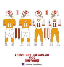 1995 Tampa Bay Buccaneers Uniform - Click To View Larger Image