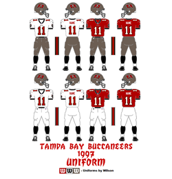 1997 Tampa Bay Buccaneers Uniform - Click To View Larger Image
