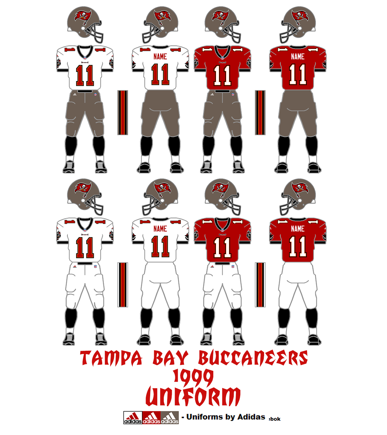 tampa bay buccaneers jersey history