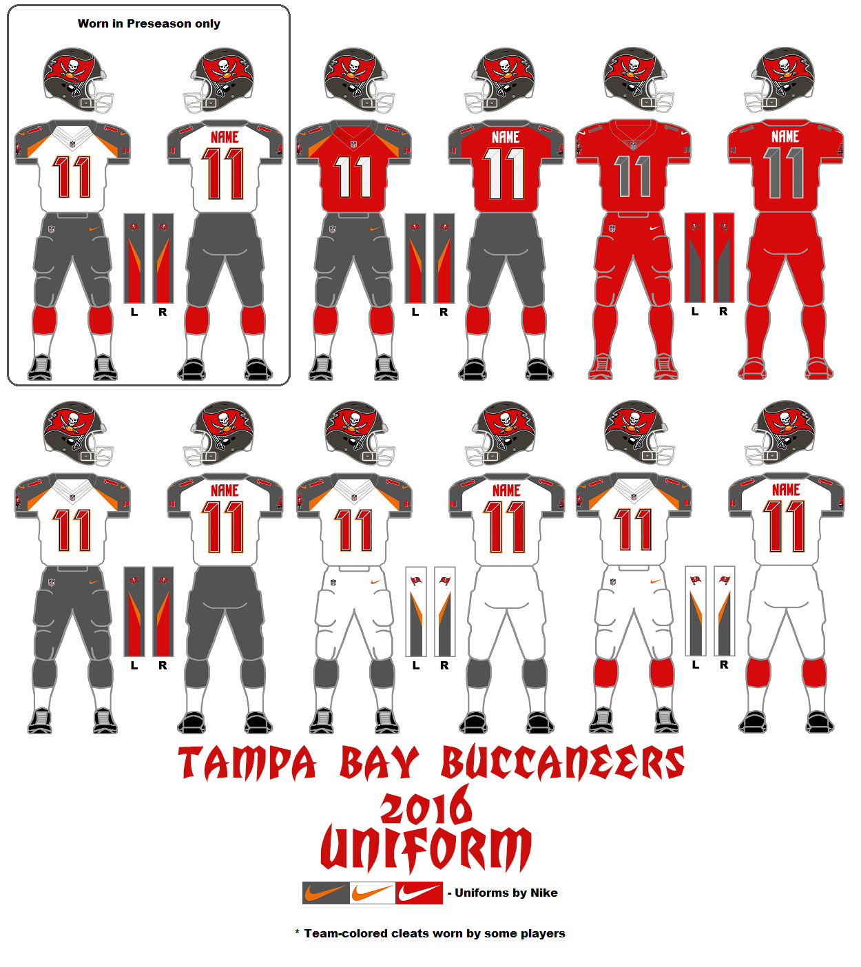 NFL Tampa Bay Buccaneers 1977 uniform original art – Heritage