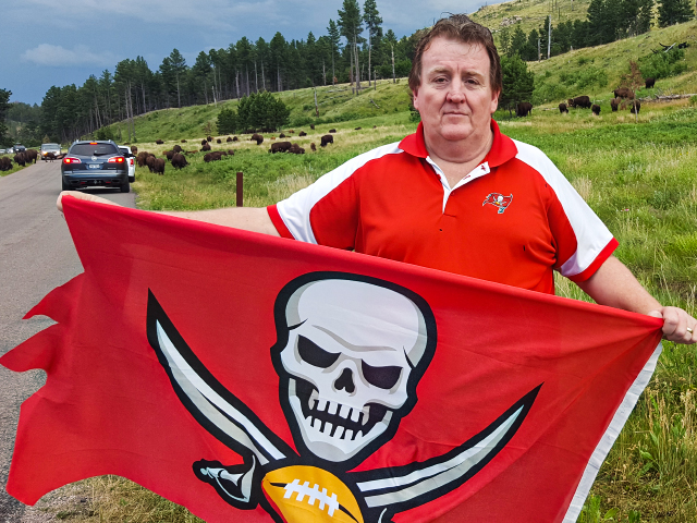 BuccaneersFan.com Custer State Park, South Dakota, is no place for a red flag and a few hundred Bulls.